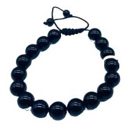 Pulsera de Obsidiana Negra de 10mm para Protección