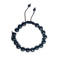 Pulsera Ajustable Hematita 10mm - Energía de Enraizamiento