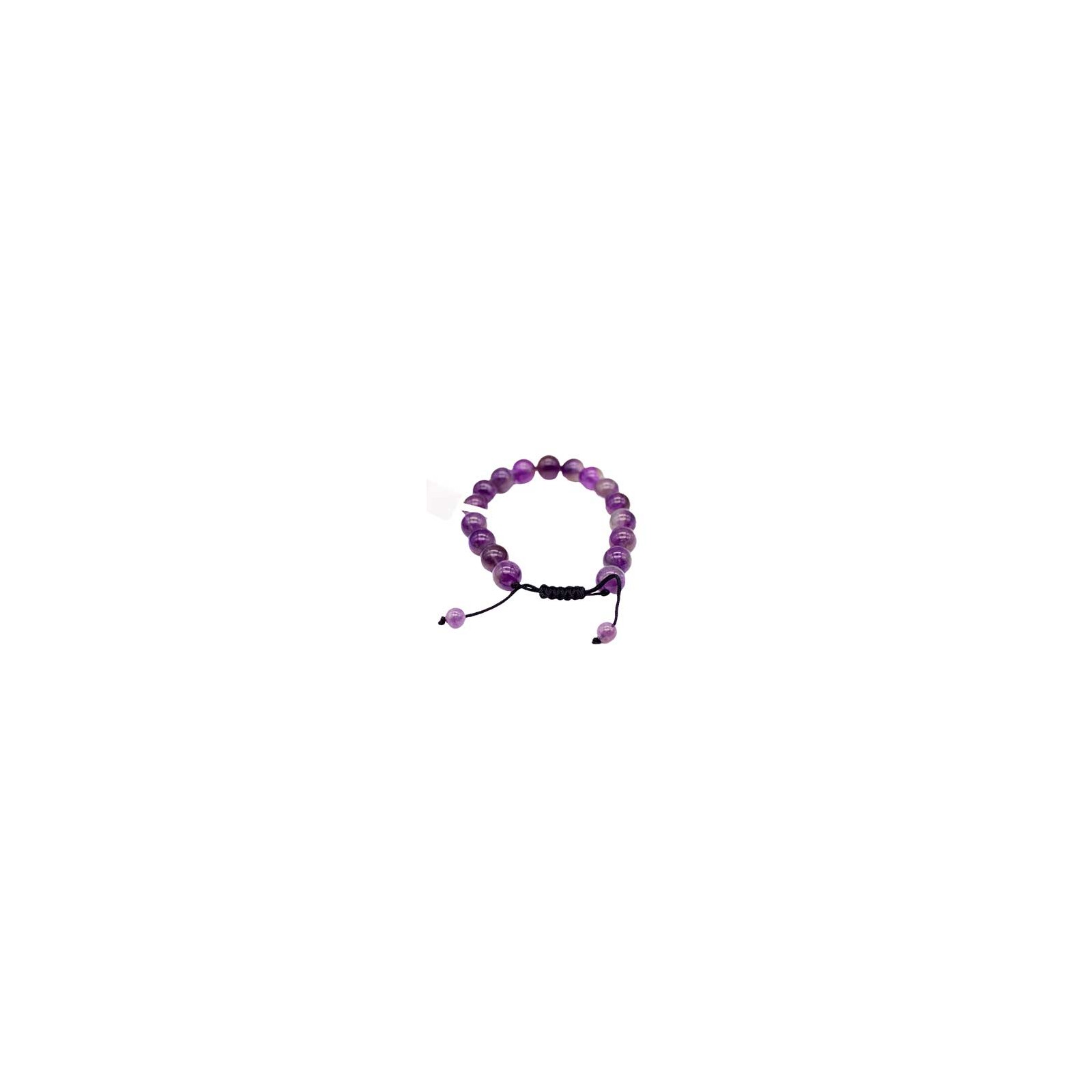 10mm Amethyst Adjustable Bracelet for Inner Peace