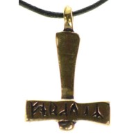 Bronze Thor's Hammer Pendant for Strength