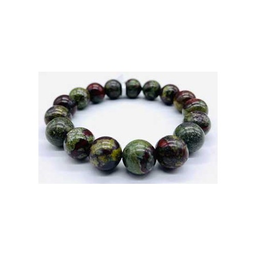 12mm Dragon Blood Jasper Bracelet