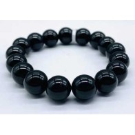 12mm Black Tourmaline Healing Bracelet