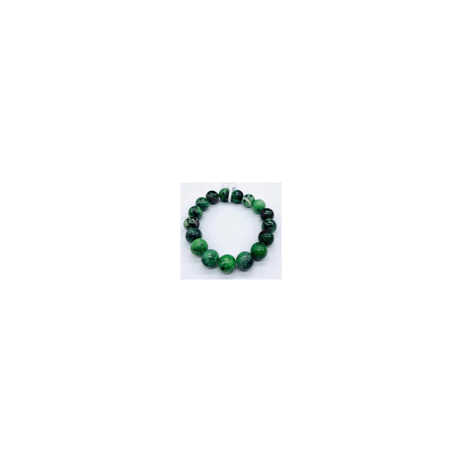 Pulsera Energética de Ruby Zoisite 12mm