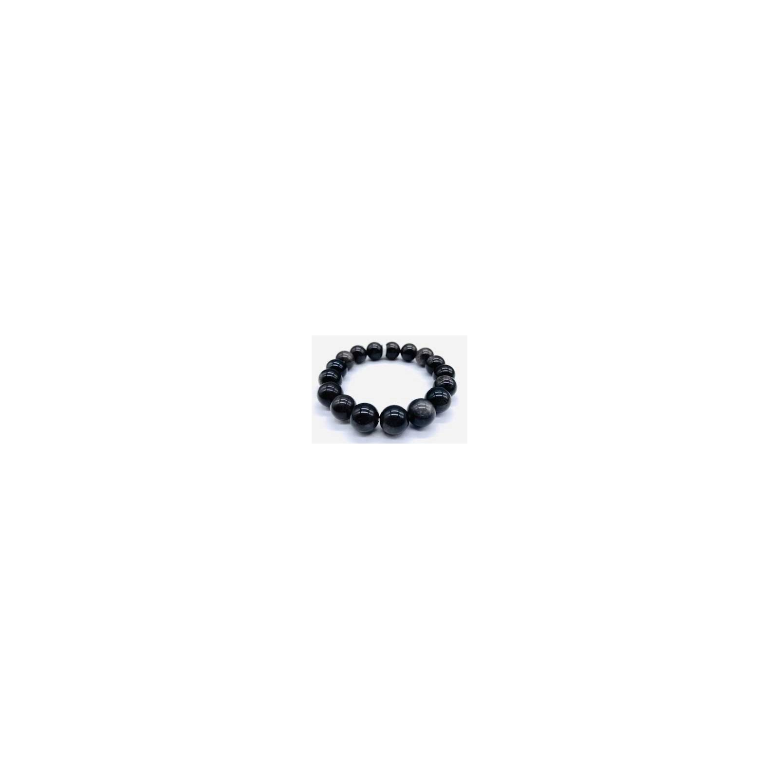 Pulsera de Obsidiana Ahumada de 12mm para Energía Enraizada