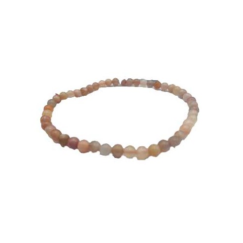 Pulsera de Moonstone de 4mm para Equilibrio Espiritual