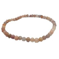 Pulsera de Moonstone de 4mm para Equilibrio Espiritual