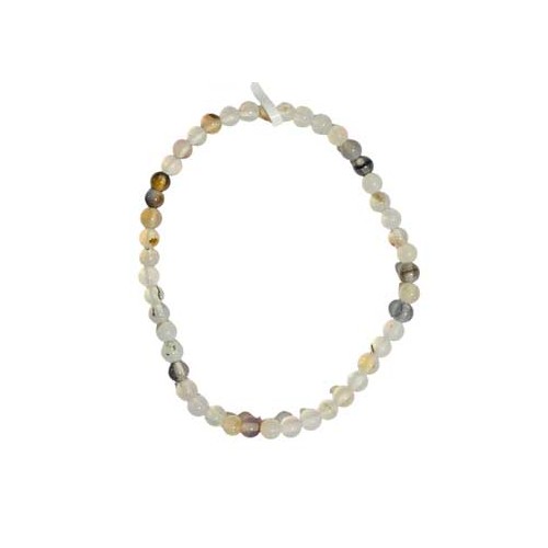 White & Black Agate Bracelet