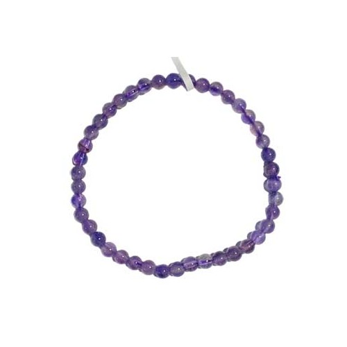 4mm Amethyst Bracelet for Wellbeing