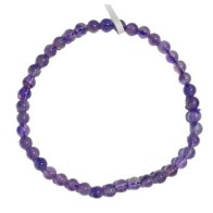 4mm Amethyst Bracelet for Wellbeing