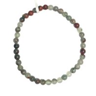 4mm Bloodstone Healing Bracelet for Emotional Strength