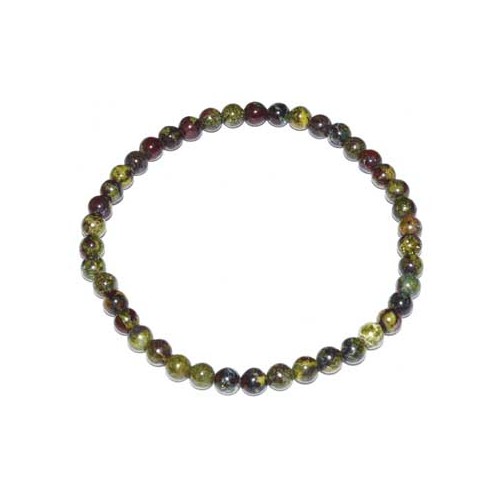 4mm Dragon Blood Jasper Beads