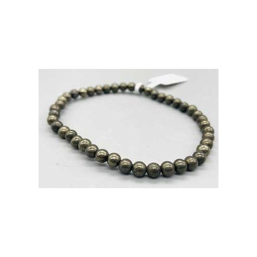 4mm Protective Pyrite Bracelet