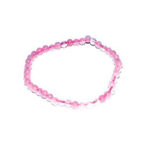 Pulsera de Sanación de Cuarzo Rosa 4mm