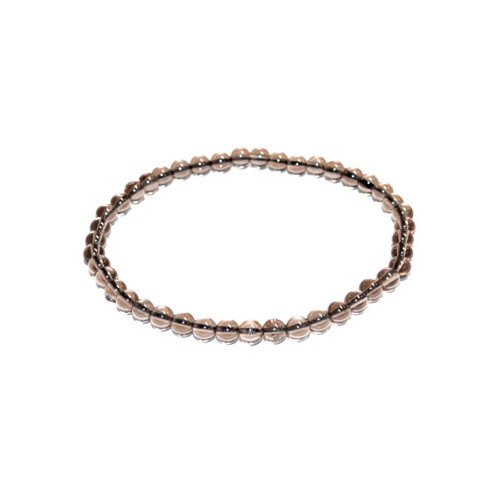 4mm Smoky Quartz Bracelet for Spiritual Cleansing