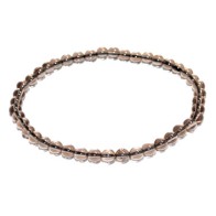 4mm Smoky Quartz Bracelet for Spiritual Cleansing