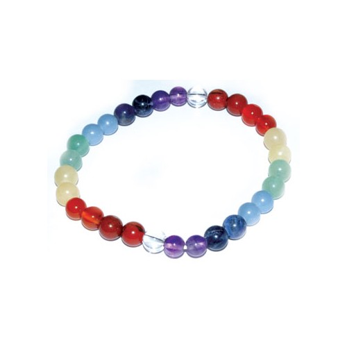 Pulsera de 7 Chakras de 6mm para Sanación Energética