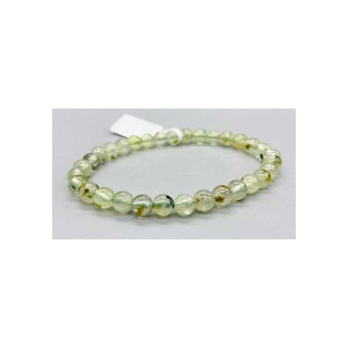 6mm Prehnite Bracelet for Harmony