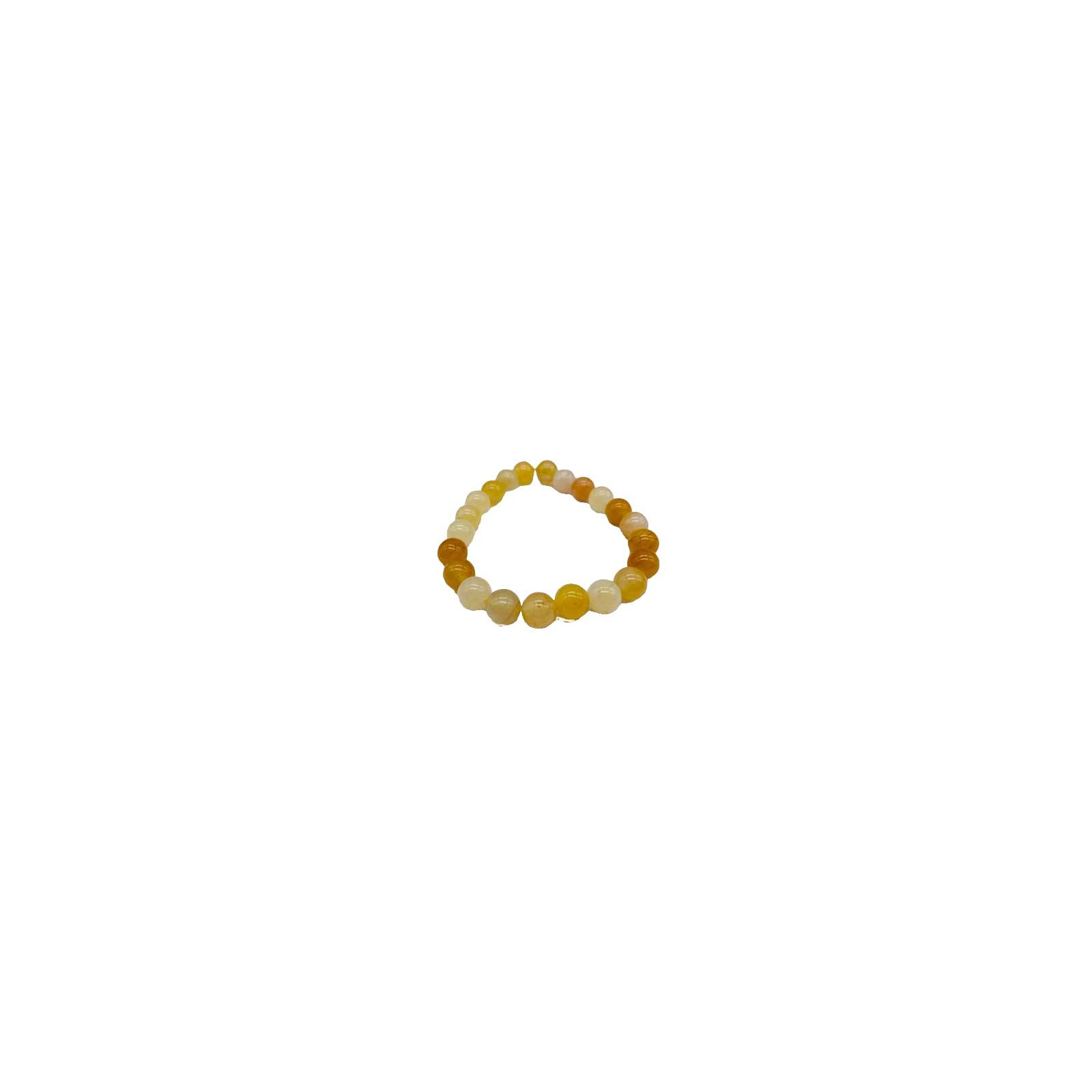 8mm Yellow Jade Bracelet for Wisdom and Confidence