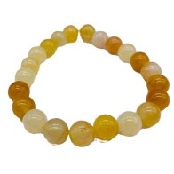 Pulsera de Jade Amarillo de 8mm para Sabiduría y Confianza