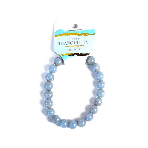 8mm Angelite Bracelet for Tranquility