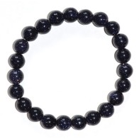 Pulsera de 8mm de Azul Oro para Protección