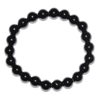 8mm Black Obsidian Gemstone Bracelet