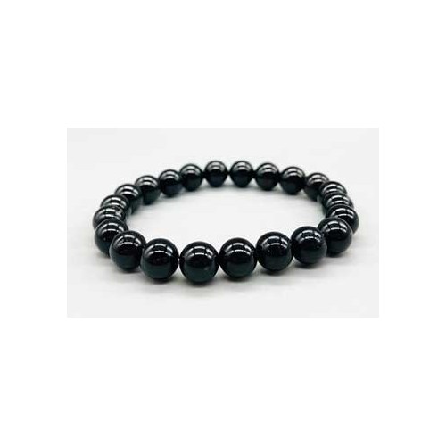 8mm Black Tourmaline Bracelet for Grounding