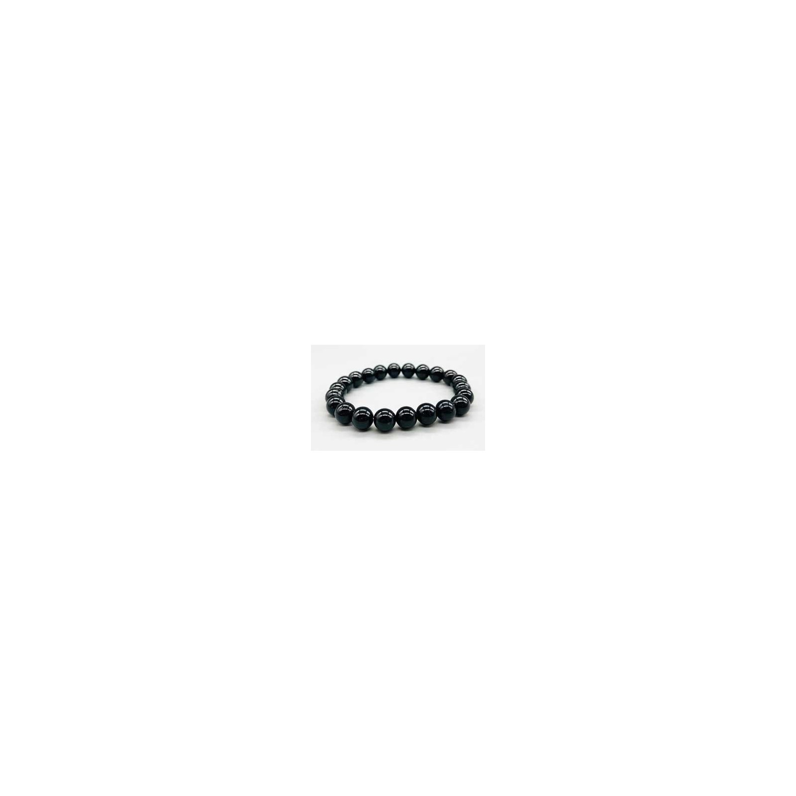 8mm Black Tourmaline Bracelet for Grounding