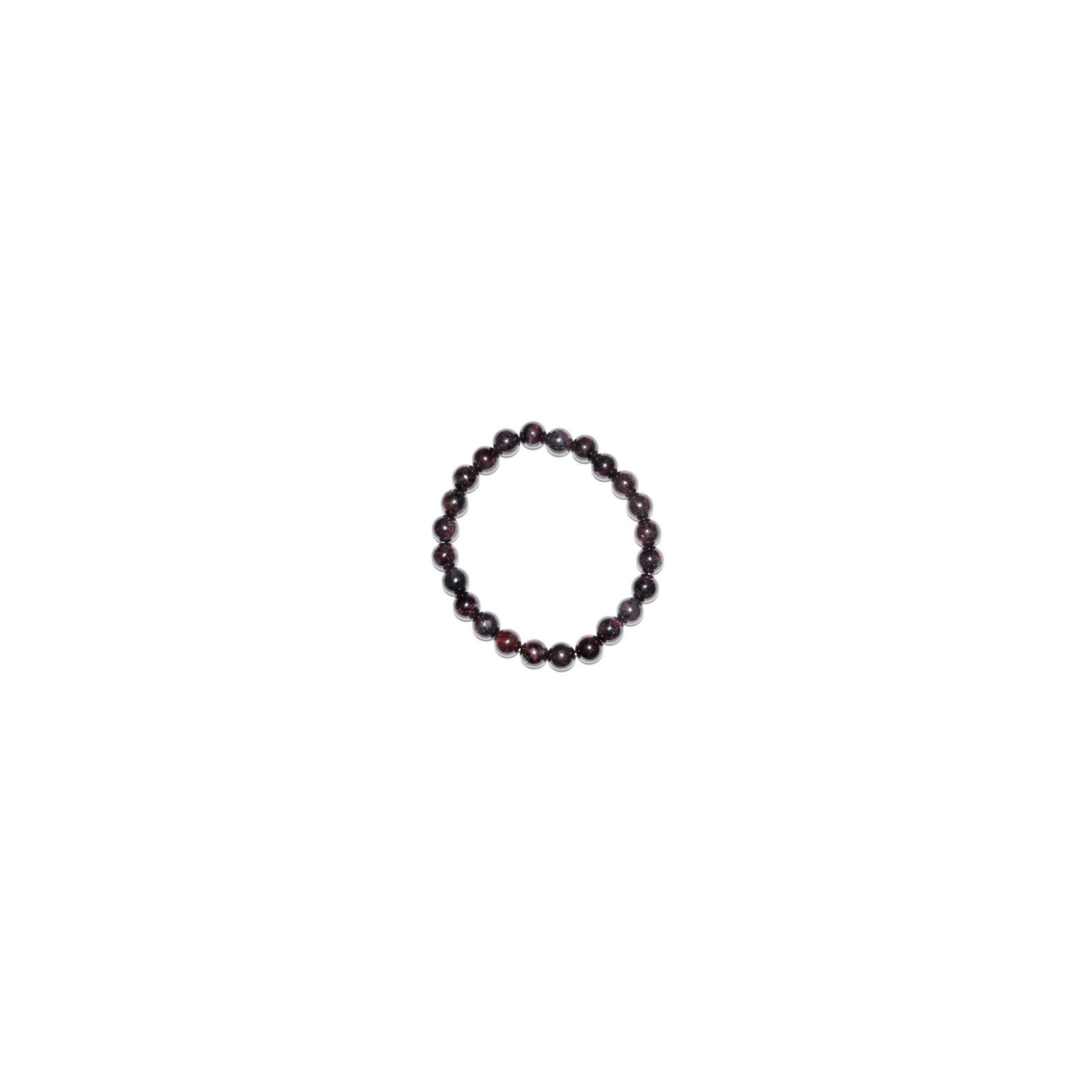 Garnet Beaded Bracelet 6-8mm for Success and Protection