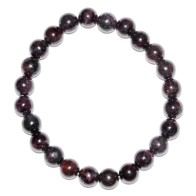 Garnet Beaded Bracelet 6-8mm for Success and Protection