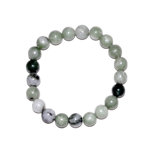 Pulsera de Jade Verde para Buena Suerte