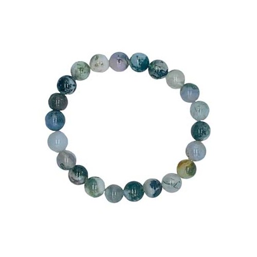 8mm Moss Agate Bracelet