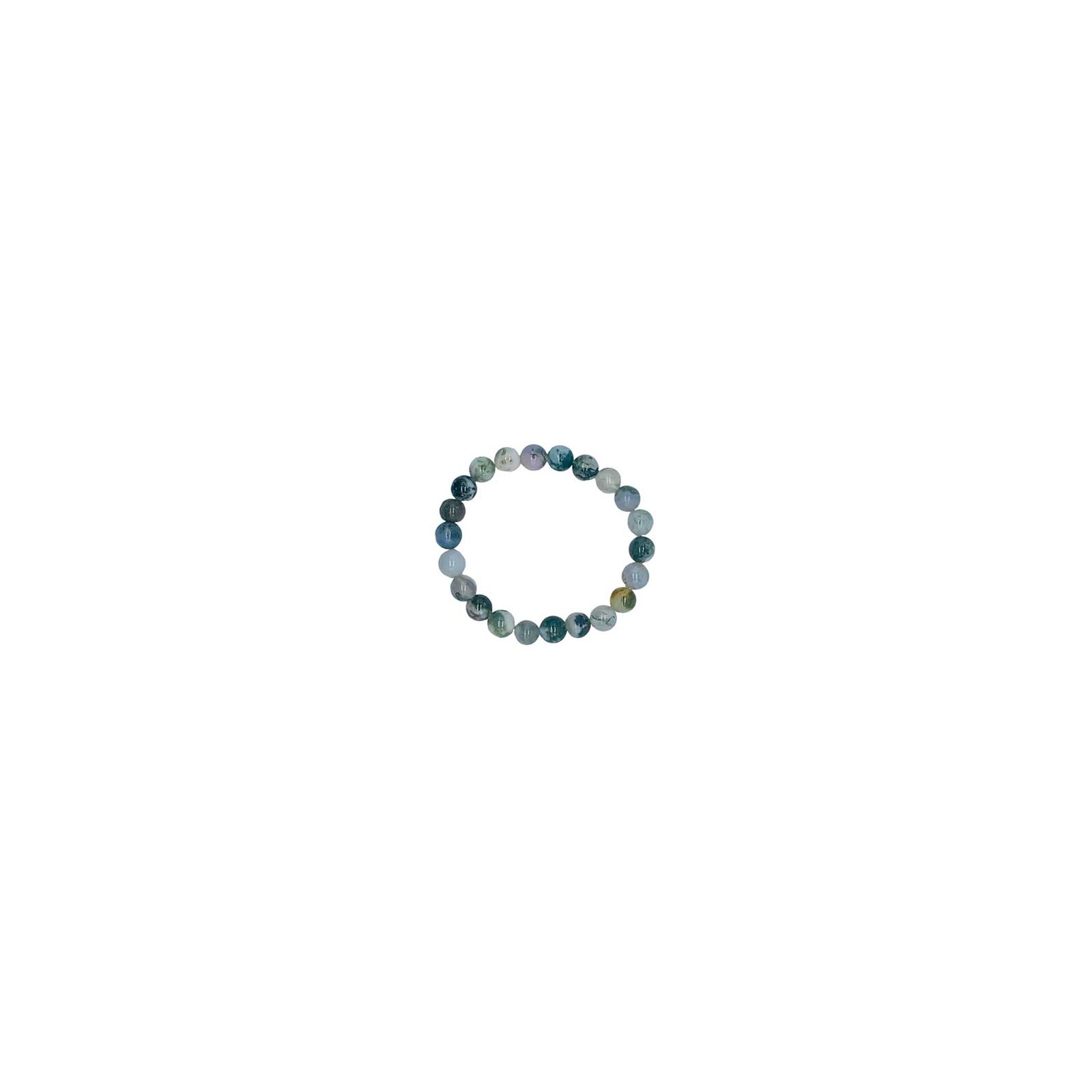 8mm Moss Agate Bracelet