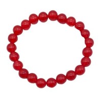 Pulsera de Jade Rojo de 8mm para Empoderamiento