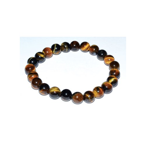 8mm Tiger Eye Gemstone Bracelet