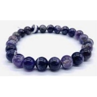 Chevron Amethyst Bracelet for Healing Energies