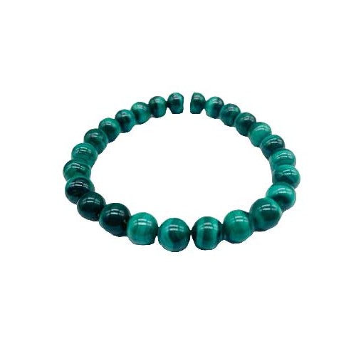 Pulsera de Energía de Malachite de 8mm para Amor y Protección