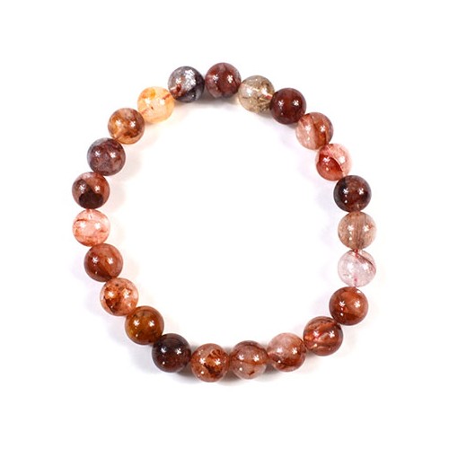 8mm Fire Quartz Himalayan Bracelet