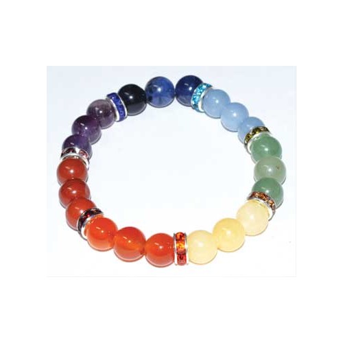 8mm 7 Chakra Bracelet for Energy Balance