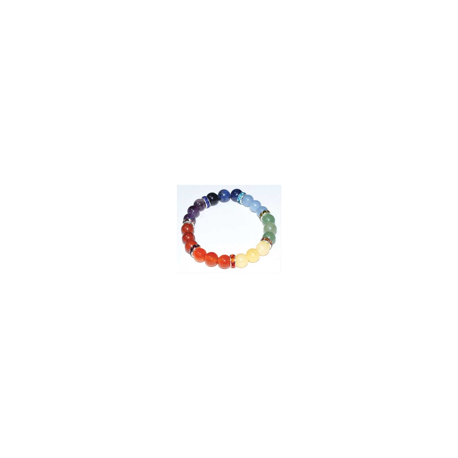 8mm 7 Chakra Bracelet for Energy Balance