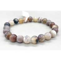 8mm Botswana Agate Bracelet for Healing