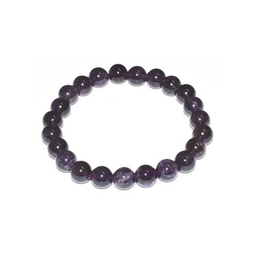 8mm Amethyst Bracelet for Mind Clarity