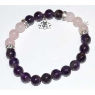 Amethyst Rose Quartz Bracelet