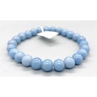 8mm Angelite Bracelet for Crystal Healing