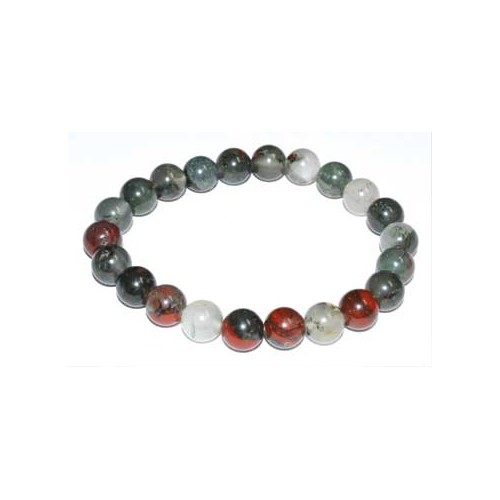 8mm Bloodstone Bracelet for Healing