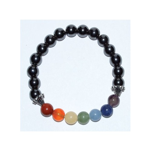 8mm Chakra Hematite Grounding Bracelet