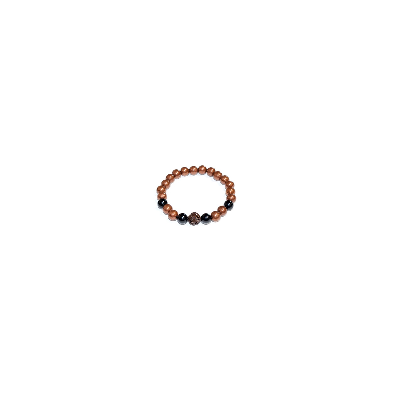 8mm Copper Bracelet with Assorted Stones