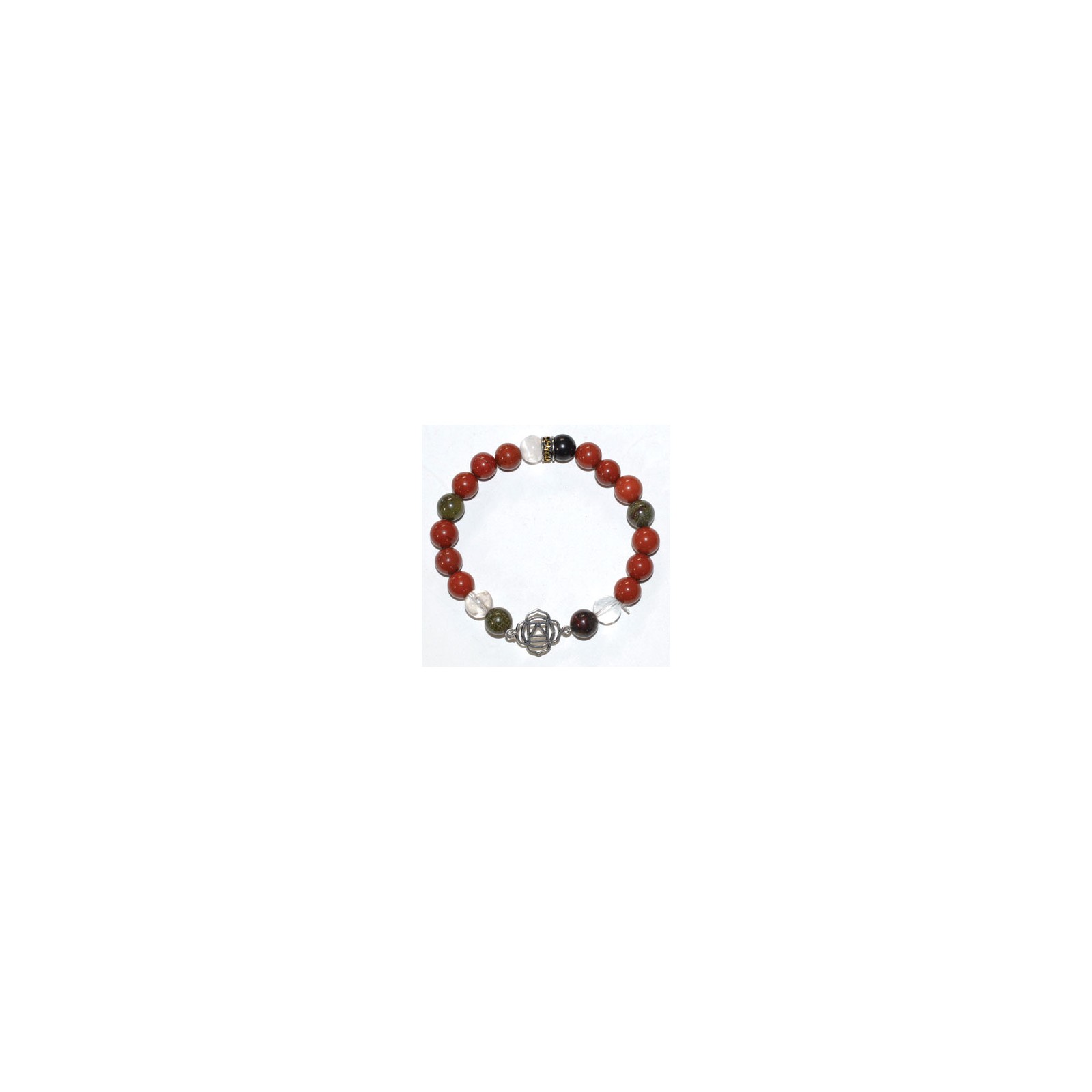 Pulsera Sanadora del Chakra Raíz de 8mm