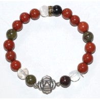 Pulsera Sanadora del Chakra Raíz de 8mm