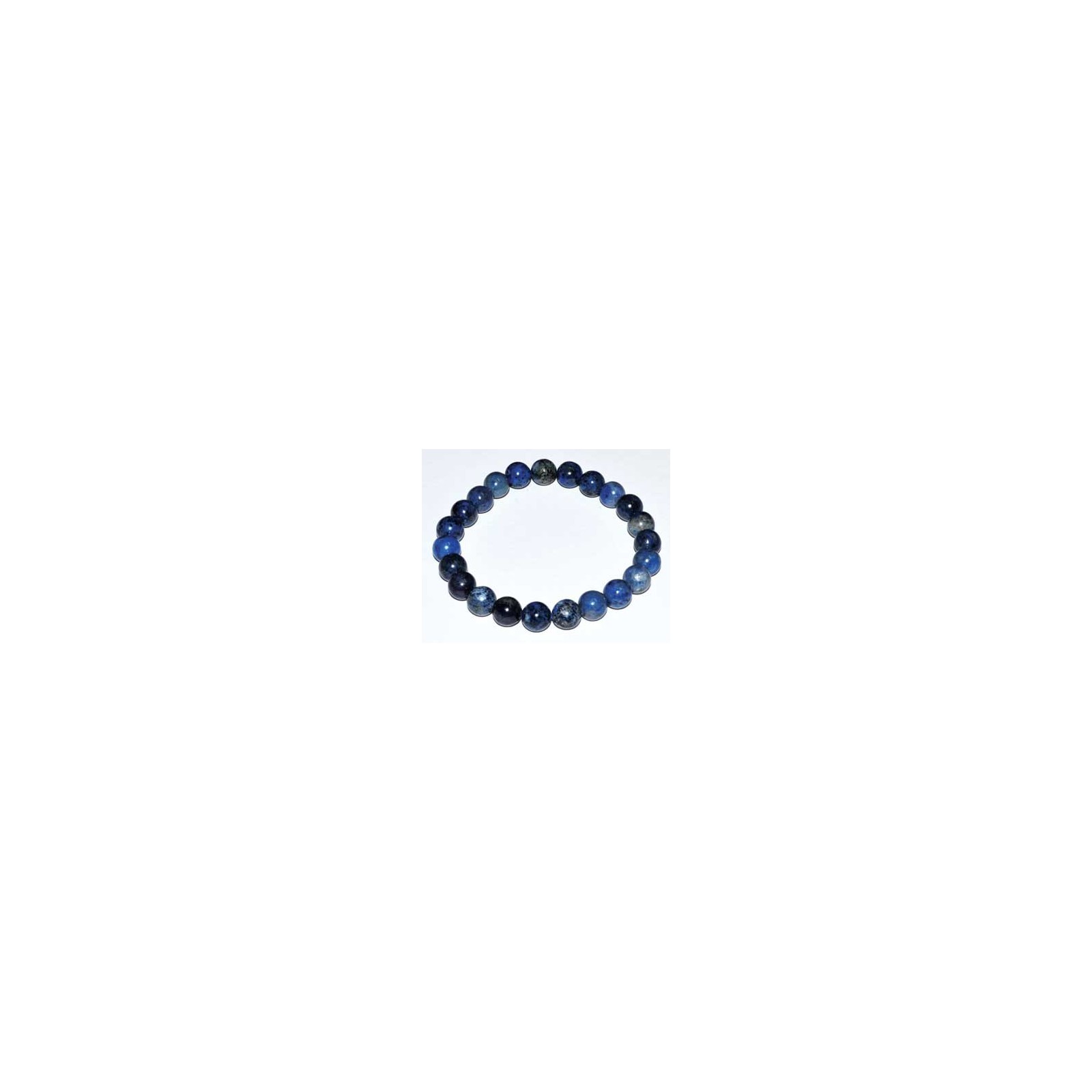 8mm Dumortierite Beaded Bracelet